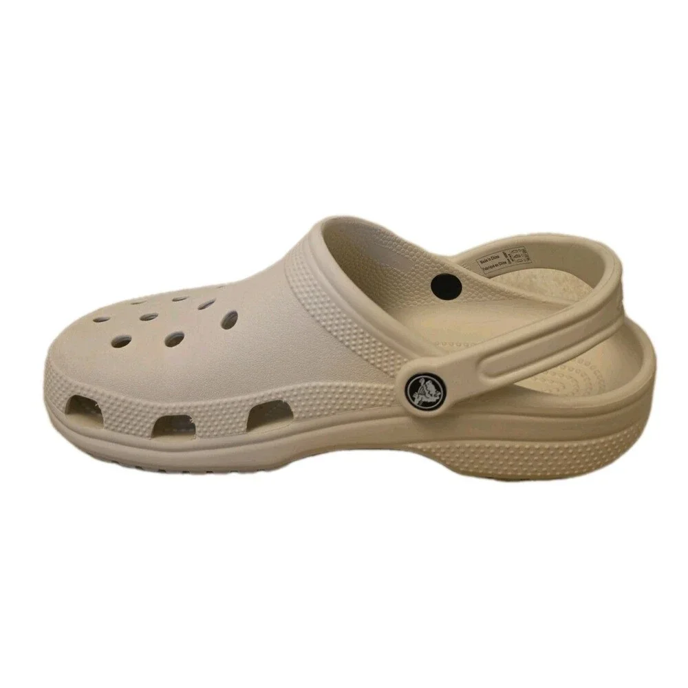 Crocs Unisex Classic Clog Off White/Beige, Size Mens 7 Womens 9